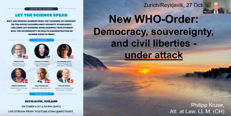 New W.H.O. Order – Democracy, sovereignty and civil liberties under attack