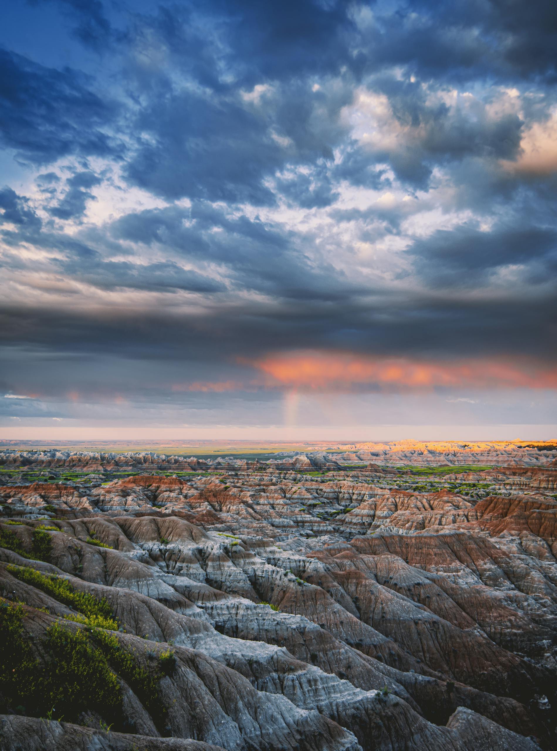 Gray Rocky Field Under Gray Clouds