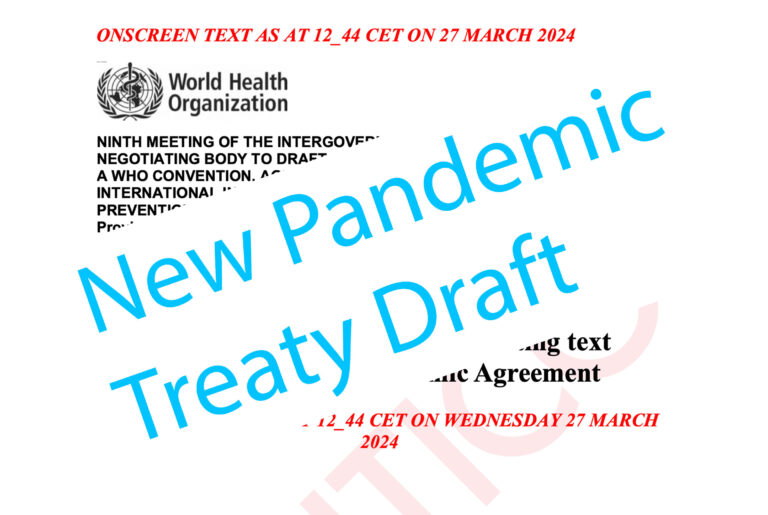 Latest Unofficial Pandemic Treaty Draft