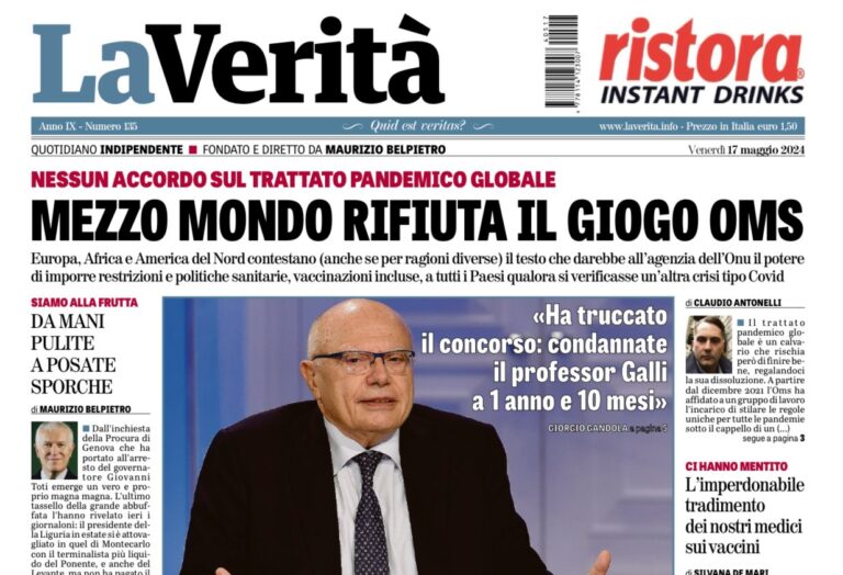Italy: La Verita “Half the World Rejects the WHO Yoke”