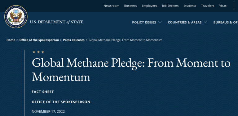 150 countries have taken the global methane pledge