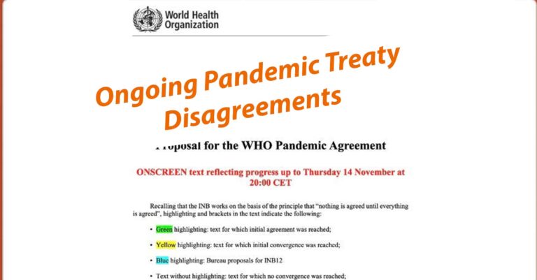 Many have expressed misplaced fear that the Pandemic Treaty is about to be approved.